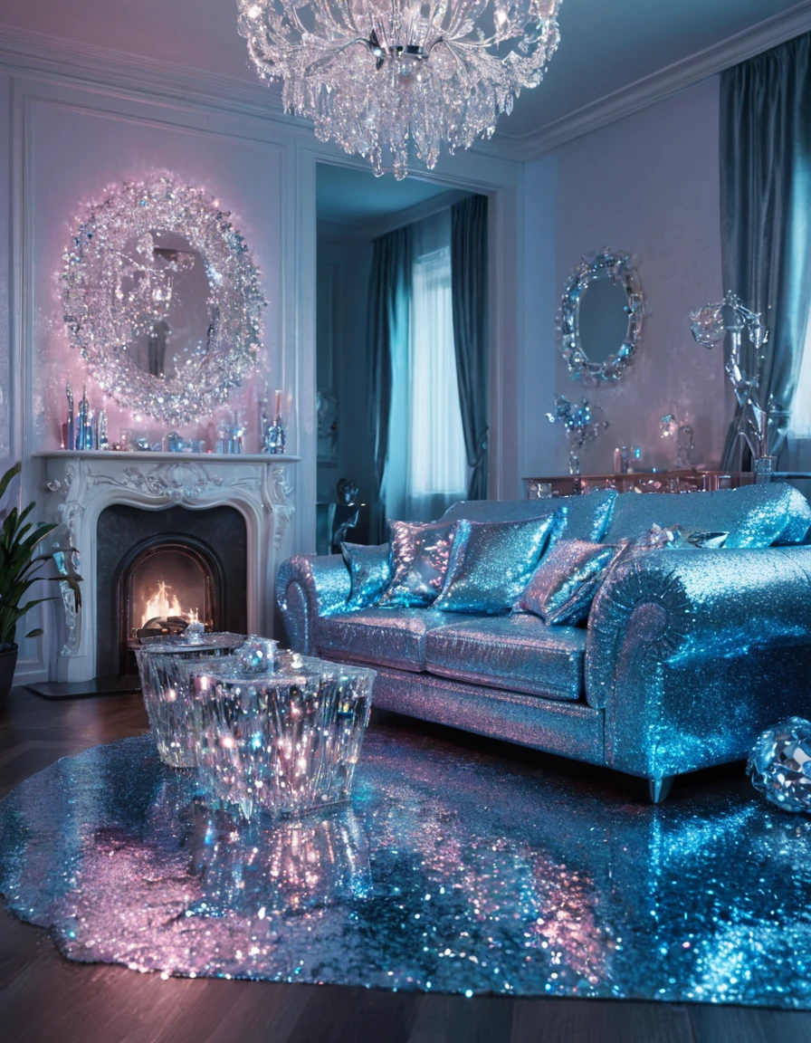 <lora:103_novuschroma_1:.8> a living room novuschroma style glitter