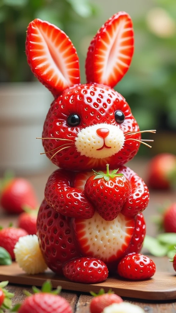 a strawberry rabbit,