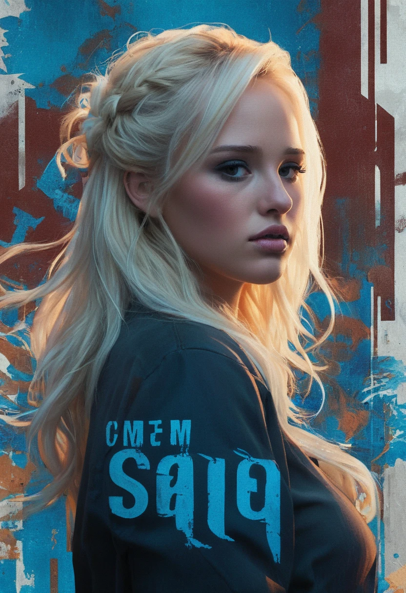 tomi lahren,woman,serious, stylish, by atey ghailan, by greg rutkowski, by greg tocchini, by james gilleard, by joe fenton, by kaethe butcher, dynamic lighting, gradient light blue, brown, blonde cream and white color in scheme, grunge aesthetic   ((graffiti tag wall background))   very detailed 4k  ultra high quality resolution  (by artgem)  greg rutkowski and alphonse mucha and Junji Ito and Andrei Riabovitchev and glitch art book cover<lora:Tomi Lahren SDXL:0.8>