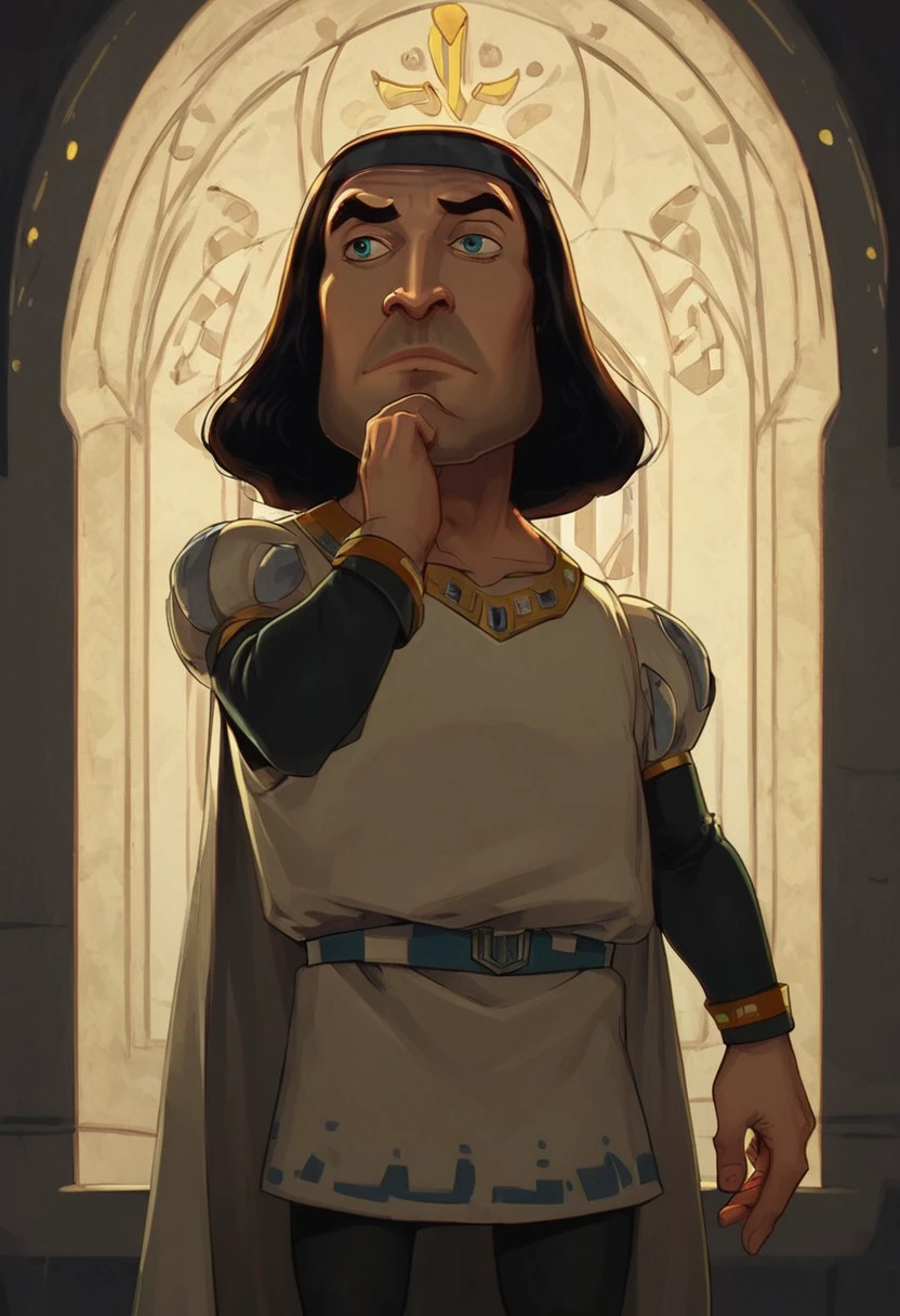 score_9, score_8_up, score_7_up, BREAK, 1men portrait, dramatic lights ((lord farquaad. farquaad. short. short man. shortstack.))