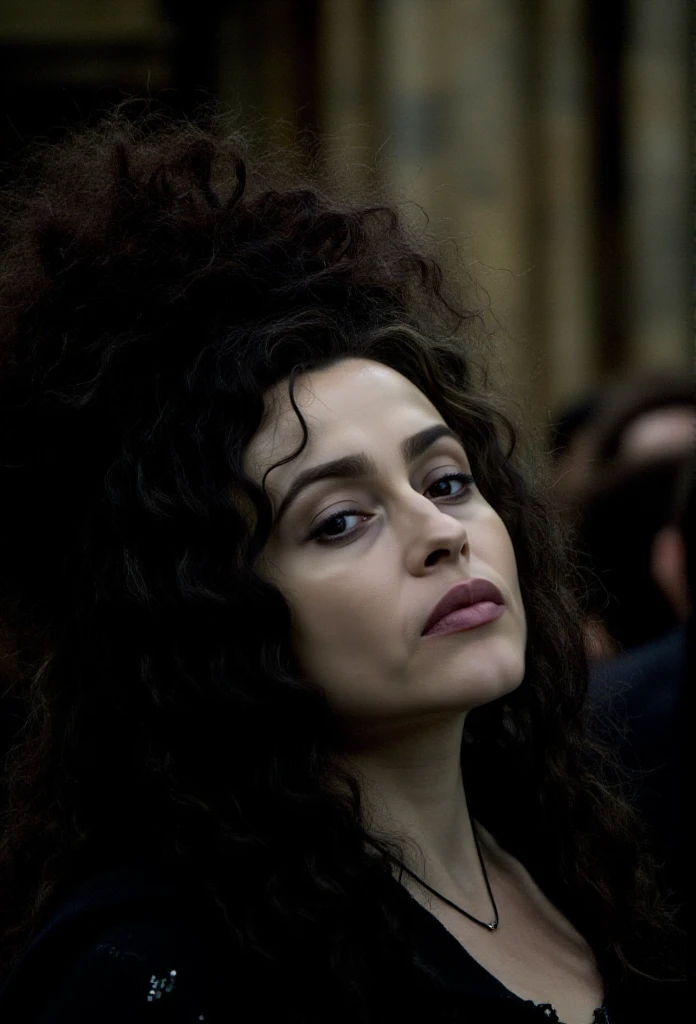 Bellatrix Lestrange is a woman, closeup face portrait <lora:Bellatrix_Lestrange:0.9>