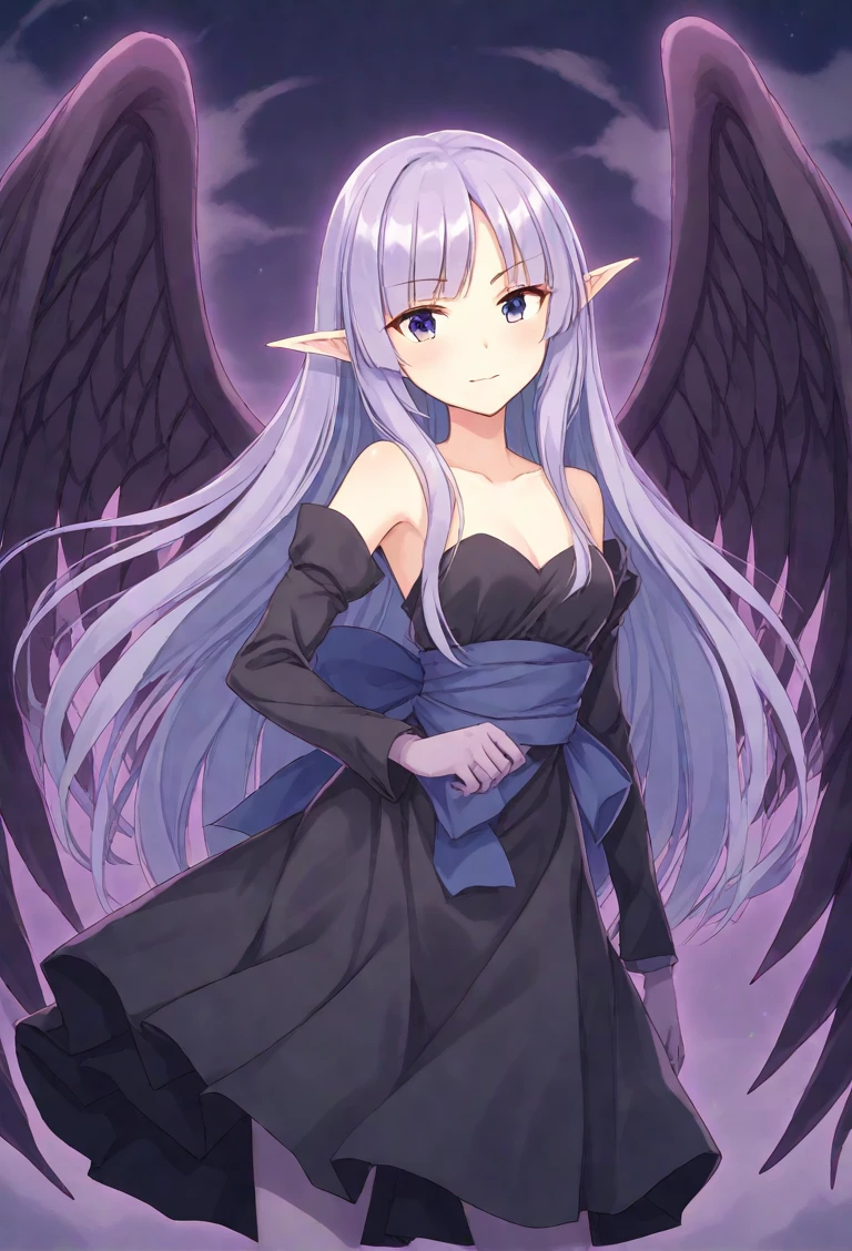 <lora:Night_Wing_Sorceress_XL_pony_v1:1>night wing sorceress, black dress,, BREAK score_9, score_8_up, score_7_up, BREAK  source_anime, best quality, masterpiece,uncensored, nsfw, <lora:Hyper-SDXL-4steps-lora:1>, zPDXL