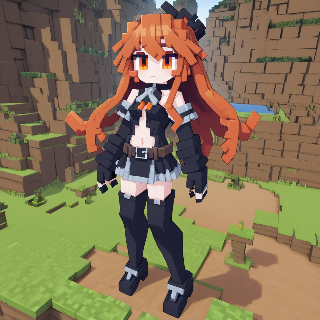 <lora:VoxelArt:1> minecraft, voxel, 1girl