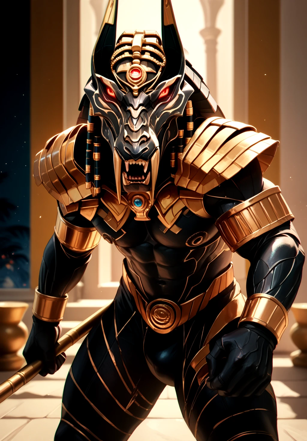 score_9, score_8_up, score_7_up,
<lora:Set_(Gods_of_Egypt)_(Pony)_(AD):1> Set, Gods of Egypt, muscular, robot, mecha, alternative design, simple background, interior, 
8K, In'ei, chiaroscuro, depth of field, side lighting, clear_eyes, 
dynamic action pose, , detailed anime background, night, photographic realism, evil, villain, 
BREAK zPDXL, zPDXLxxx,