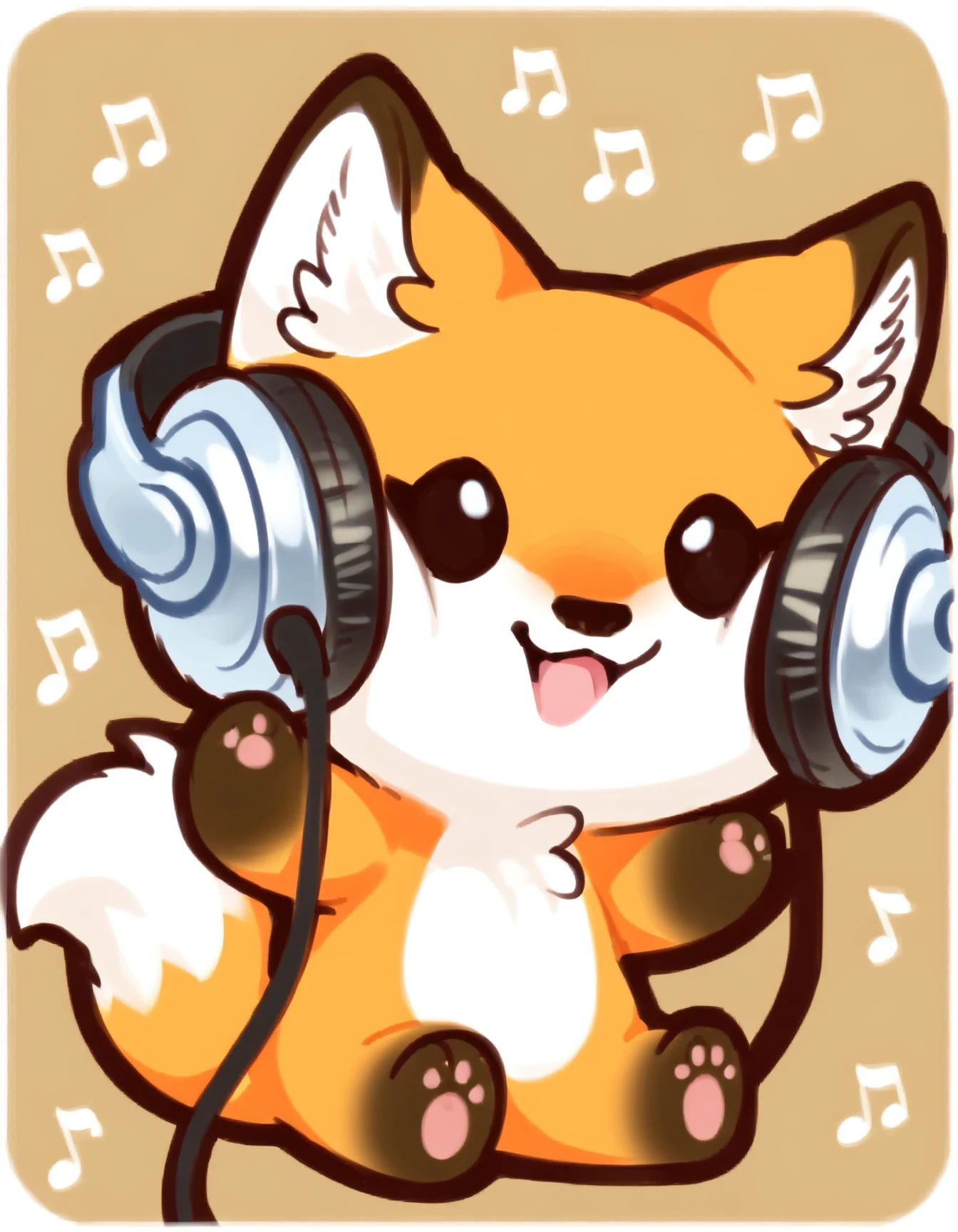 score_9, score_8_up, score_7_up, score_6_up, score_5_up, score_4_up, solo, chibi, naked
red_fox, orange fur, two tone fur, black eyes, fox tail, headphones, <lora:HeadphoneCatMeme_pdxl_Incrs_v1:1>
 <lora:red_fox_XL:0.9>