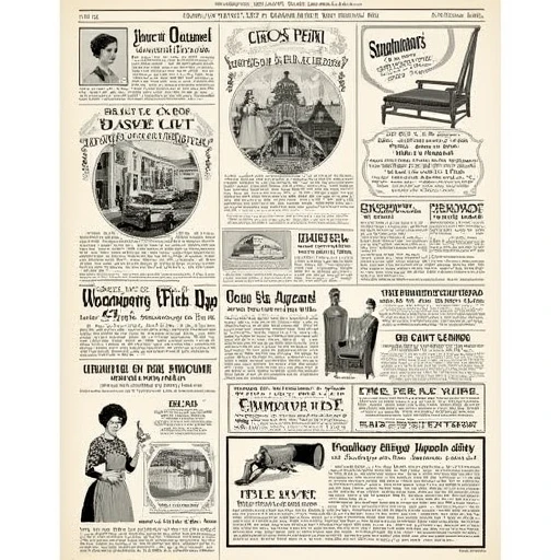 Vintage Newspaper Frontpage (Flux)