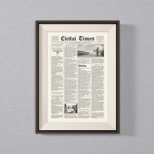 Vintage Newspaper Frontpage (Flux)