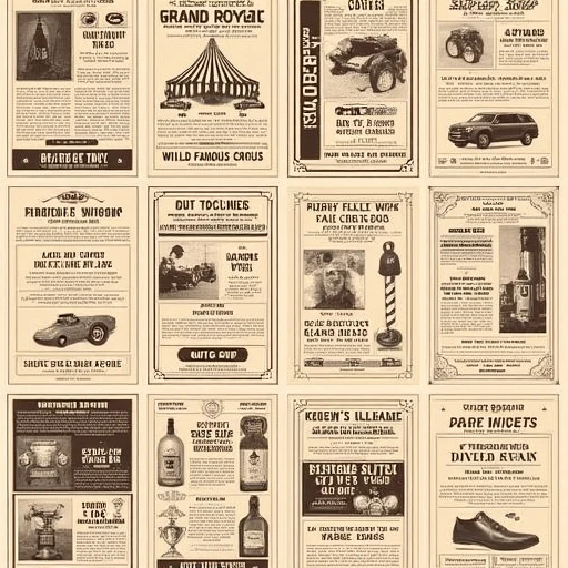 Vintage Newspaper Frontpage (Flux)