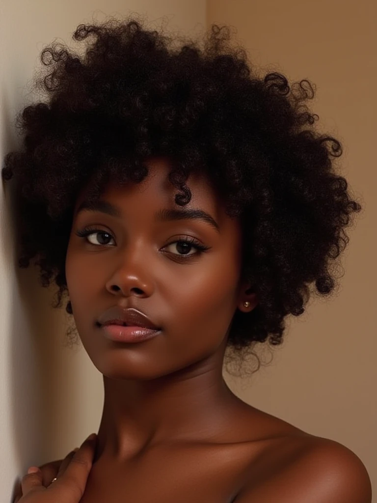 melanin, woman with afro hair