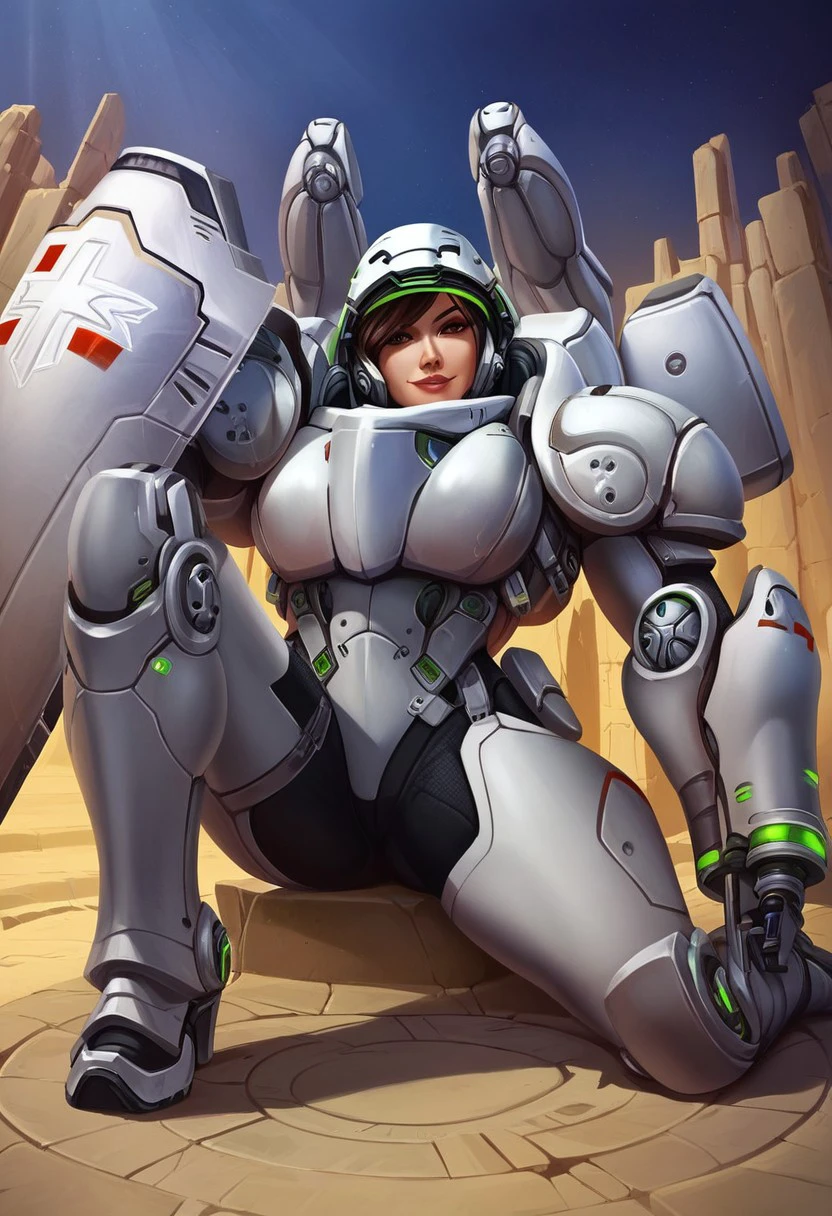 Lt.Morales,1girl,solo,medic,power armor,helmet,armor,brown hair,brown eyes,shield,arm cannon,power suit,lips,
seductive pose,sitting with legs wide apart,
score_9, score_8_up, score_7_up, beautiful aesthetic, very intricate, high quality details,vibrant, highly detailed, award-winning, professional,anime artwork, anime style, studio anime, athletic, toned female,muscular milf,curvy body, athletic girl,fit girl, ,looking at viewer, pinup pose,teasing, dynamic lighting, cinematic, smug, better than you, aura of temptation, highly detailed, high resolution, masterpiece, detailed clother, detailed background, highly detailed, ((sound effects)) comic layout,