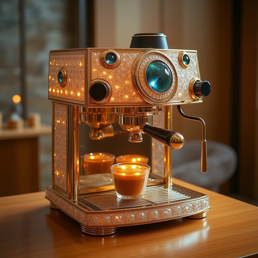 mechartdeco,a coffee machine on table