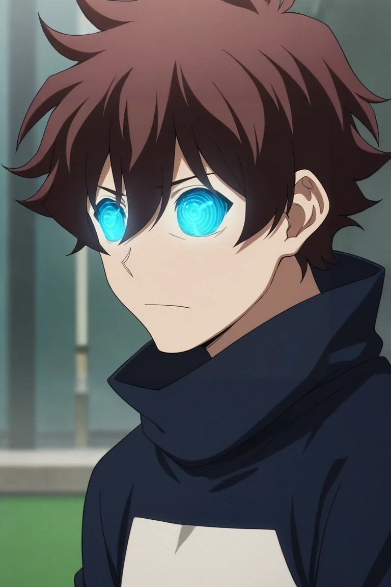 score_9, score_8_up, score_7_up, source_anime, rating_safe, , anime screencap, , , , depth of field, 1boy, solo, male focus, <lora:leonardo_watch_pony:0.9>, leonardo_watch, brown hair, blue eyes, glowing eyes, short hair, hair between eyes, bangs, , , , <lora:sdxl_lightning_8step_lora:1>