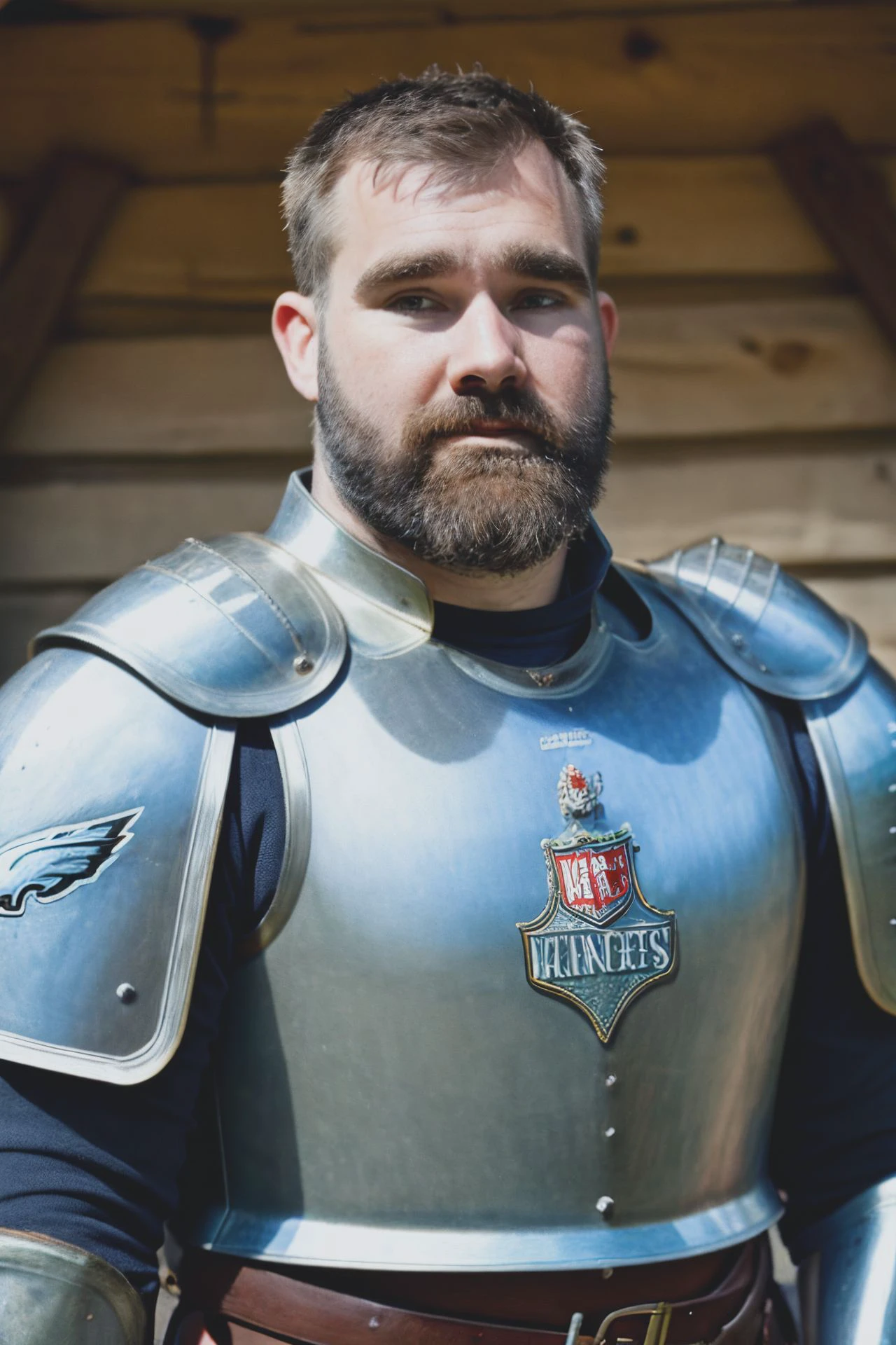 <lora:JasonK:1> ohwx person, portrait, knight armor, medieval village