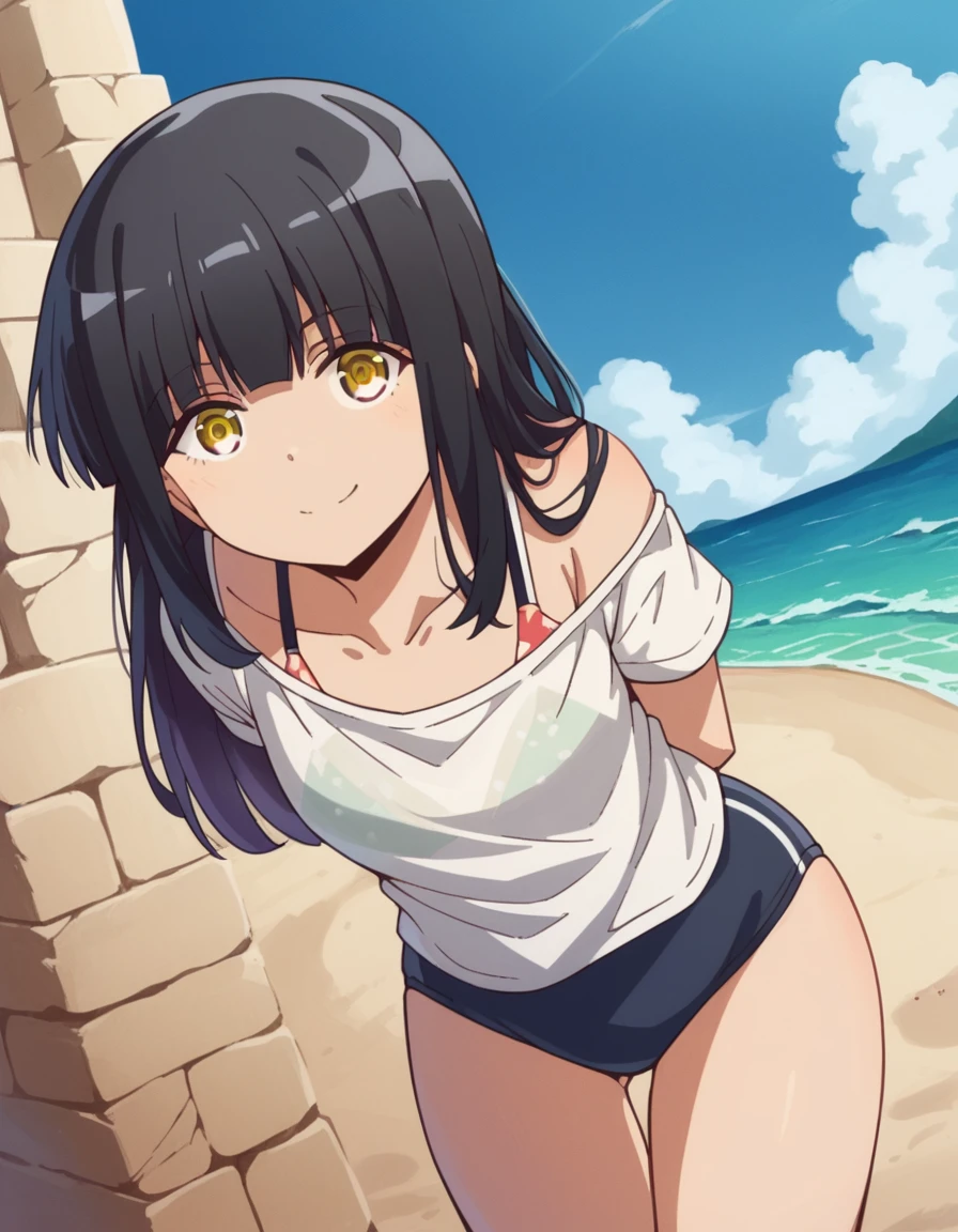 a  half naked small boobs and 