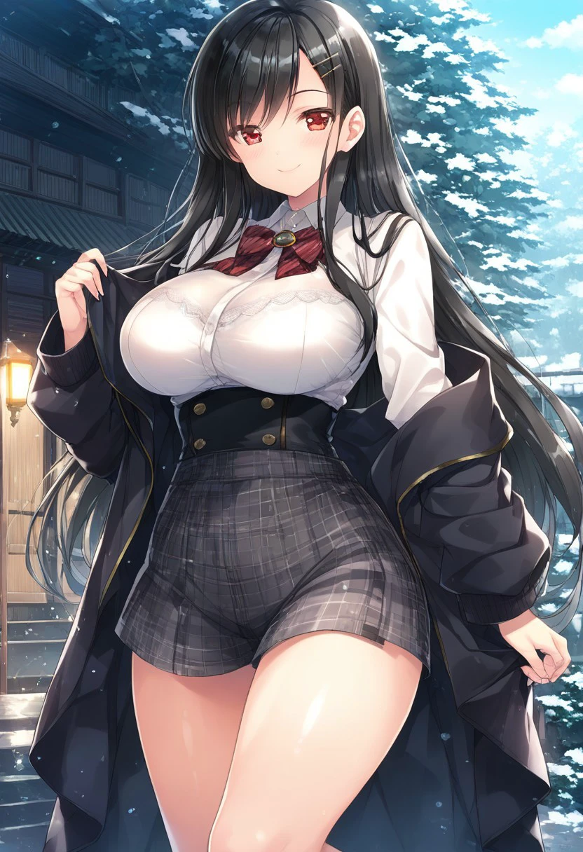 ((((Perfect Anatomy, Very detailed肌)))), 1 girl, Japanese, , Glowing Skin, Large Breasts:0.6, avert your eyes, Take in the view,,
Beautiful Hair, Beautiful Face, Beautiful attention to detail, (Long Hair:1.7, Half Up:1.5),
Beautiful clavicle, Beautiful body, Beautiful breasts, Beautiful thighs, Beautiful feet, Baby Face, Mole under the eye,
((White collared shirt, Dark Blue Vest, dark blue micro mini pencil skirt), Mid Boots, (Beige hooded coat, Open the coat yourself)), Very sexy, Wet crotch, Captivating thighs, Camel Toe, ((Animal Collars)),
((Pee leak:1.9, Leaking poop:1.3)),
((Ahegao, Embarrassing, Drooling, Please open your mouth wide)), (((walk, Sex toy in panties), Female masturbation, Abuse, Inserting an Object, vibrator)),
(Beautiful views), winter, Midnight, Hokkaido, Sapporo, The smell of the park, crowd, Christmas, Christmas tree, illumination, TV Tower, snow, snowfall:1.7, Frozen Weather, Frost,
(8k, Highest quality, Masterpiece:1.2, Very detailed), Beautiful illustrations, Cinema Lighting,