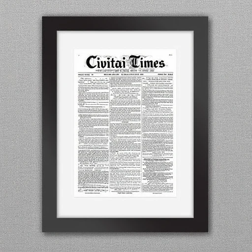 Vintage Newspaper Frontpage (Flux)