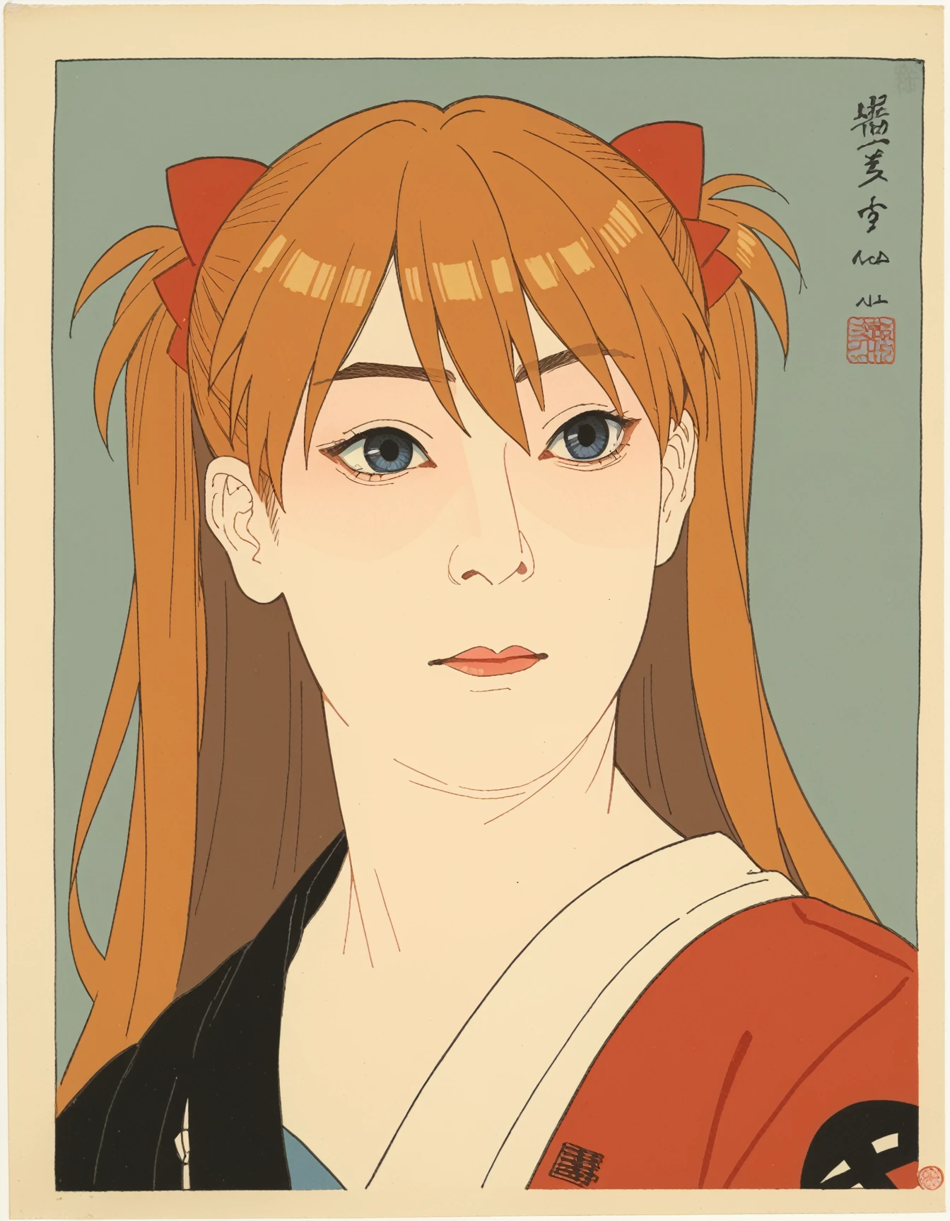 <lora:natori-shunsen_pony_v6:1> '  geisha ' by shunsennatori in 1925, yakusha-e \(genre\), shin-hanga \(style\), asuka langley soryu,, score_9, score_6_up, score_7_up