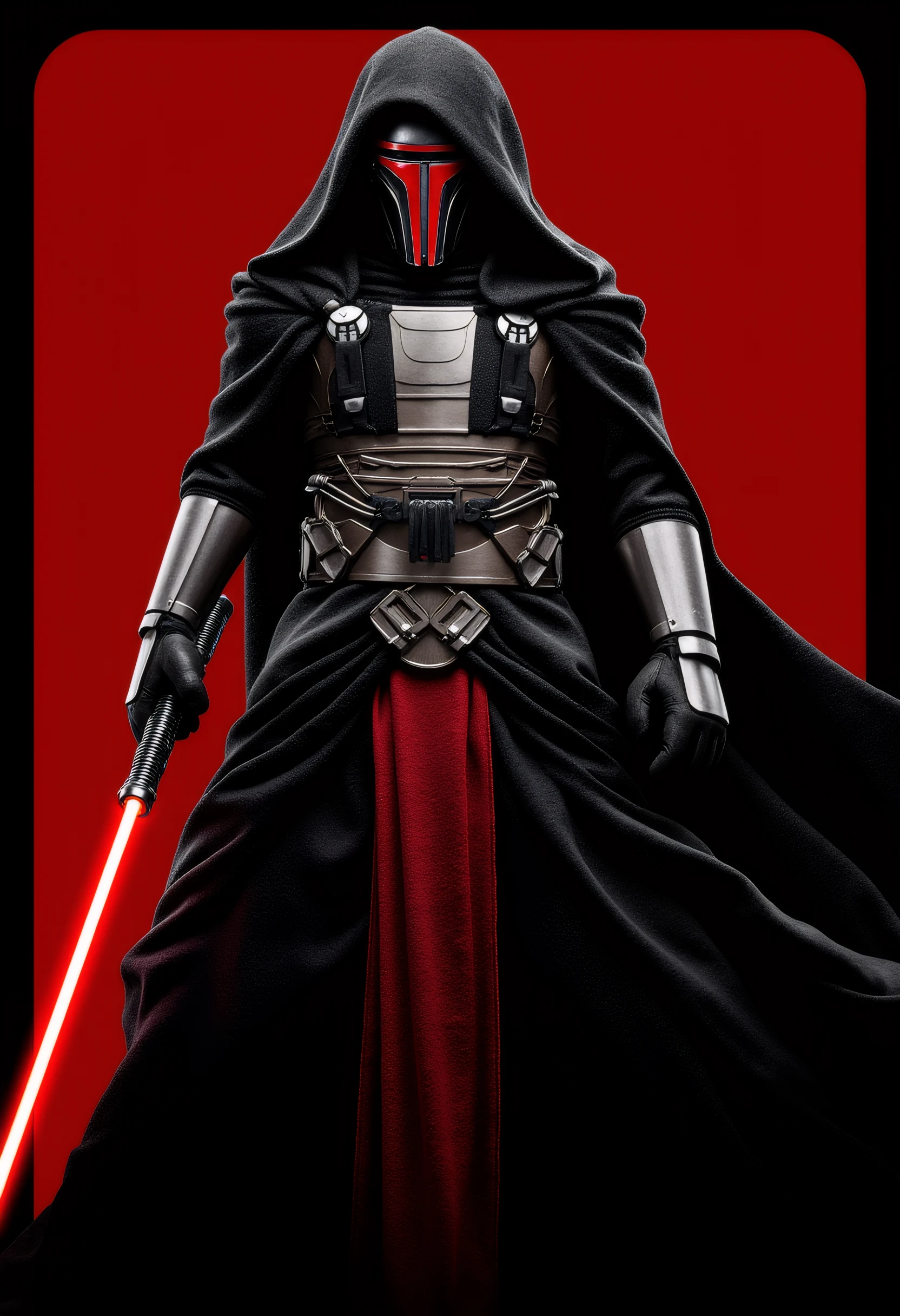 A poster of a star wars themed movie featuring Revan as the main character