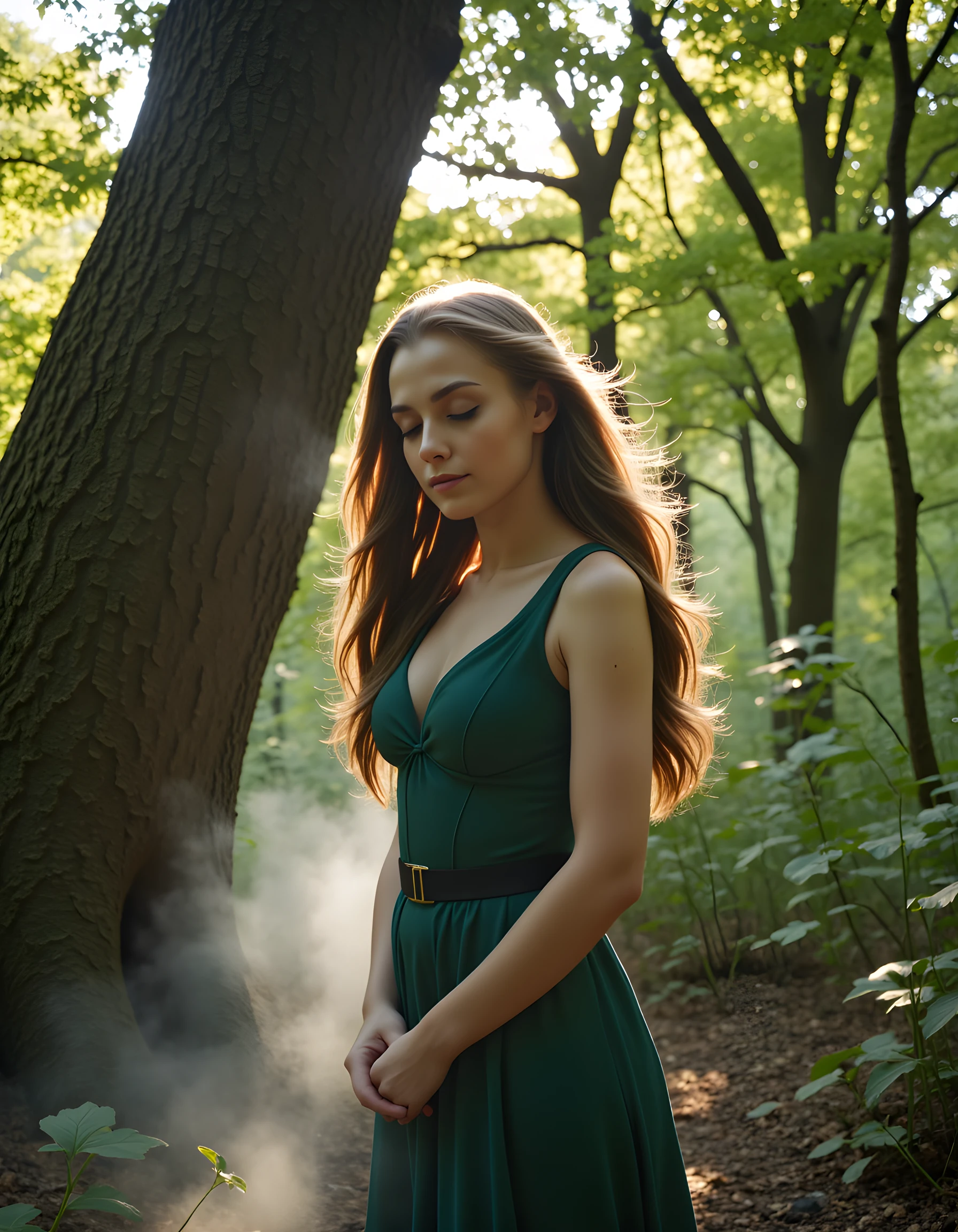 Lady in forest videos