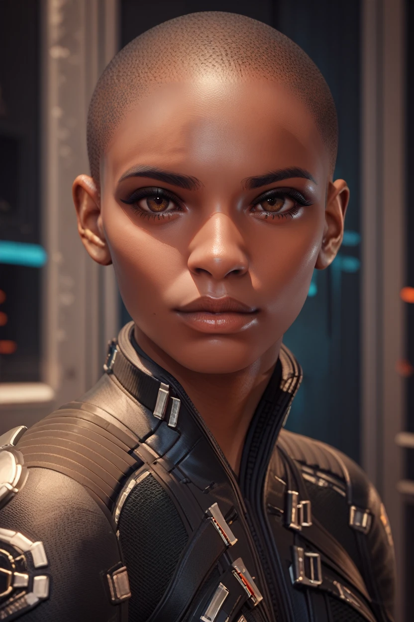 score_9, score_8_up, score_7_up, score_6_up
<lora:CyberTBug:0.8>
CyberTBug, 1girl, dark skin, buzz cut, brown eyes, looking at viewer, portrait