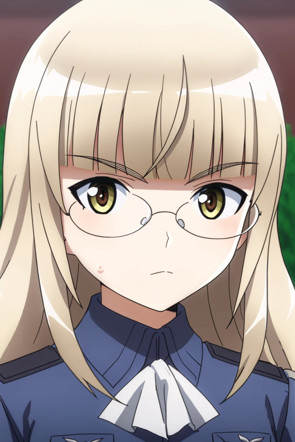 score_9, source_anime, 1girl, perrine, glasses, uniform