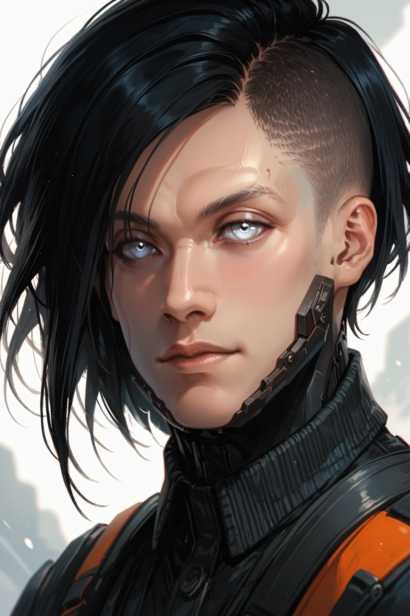 score_9, score_8_up, score_7_up, score_6_up
<lora:CyberSandayuOda:1.0>
CyberSandayuOda, 1boy, black hair, asymmetrical hair, white eyes, looking at viewer, portrait