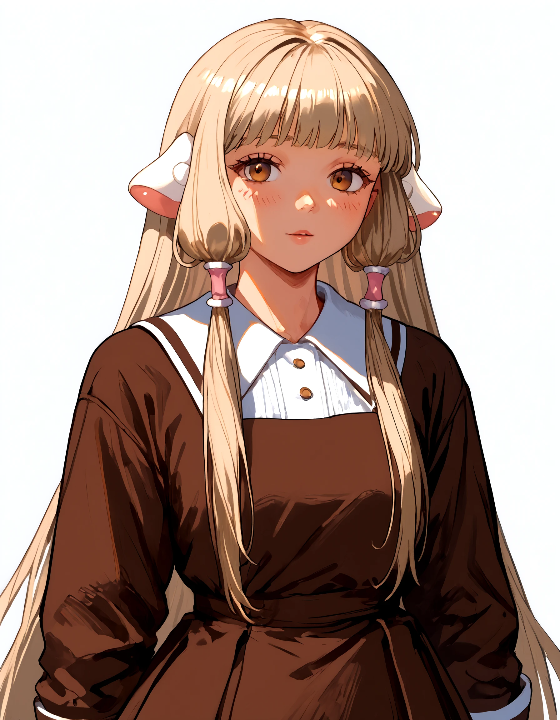 score_9, score_8_up, score_7_up, score_6_up, score_5_up, score_4_up, (high quality, detailed, beautiful) chii, persacom_ears, brown_outfit, facing_viewer <lora:Chii2-0000010:0.99> cowboy_shot,