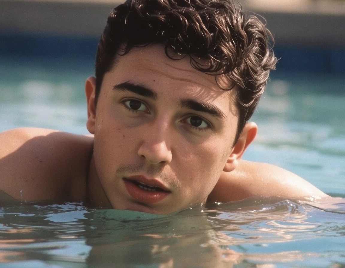 Timothée Chalamet, sweaty teen boy, in water, in japanese onsen, no clothing, far from camera, whole body, braces, age 19, wavy tiktok hair, boxer, bare feet, wearing no t-shirt topless, japanese onsen temple, short fine armpit hair, flexing, veiny arms, cute, tall, lean, not muscular, wispy pubes, muscular teen boy masterpiece, high resolution, feet visible, no shoes, very dirty feet, skinny, tall, foot fetish, tall boy, teen boy, braces, best quality, sticky armpit hair, sticky, glue on floor, wet floor, sticky clothes, drops on underwear, drops on shorts, sticky on shorts, drops on floor, sweaty face, sweaty hair, Dune by Herbert, Science fiction