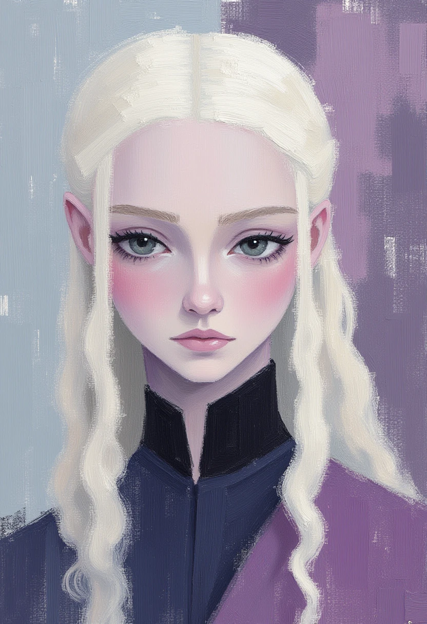  daenerys targaryen novuschroma style dry brush painting