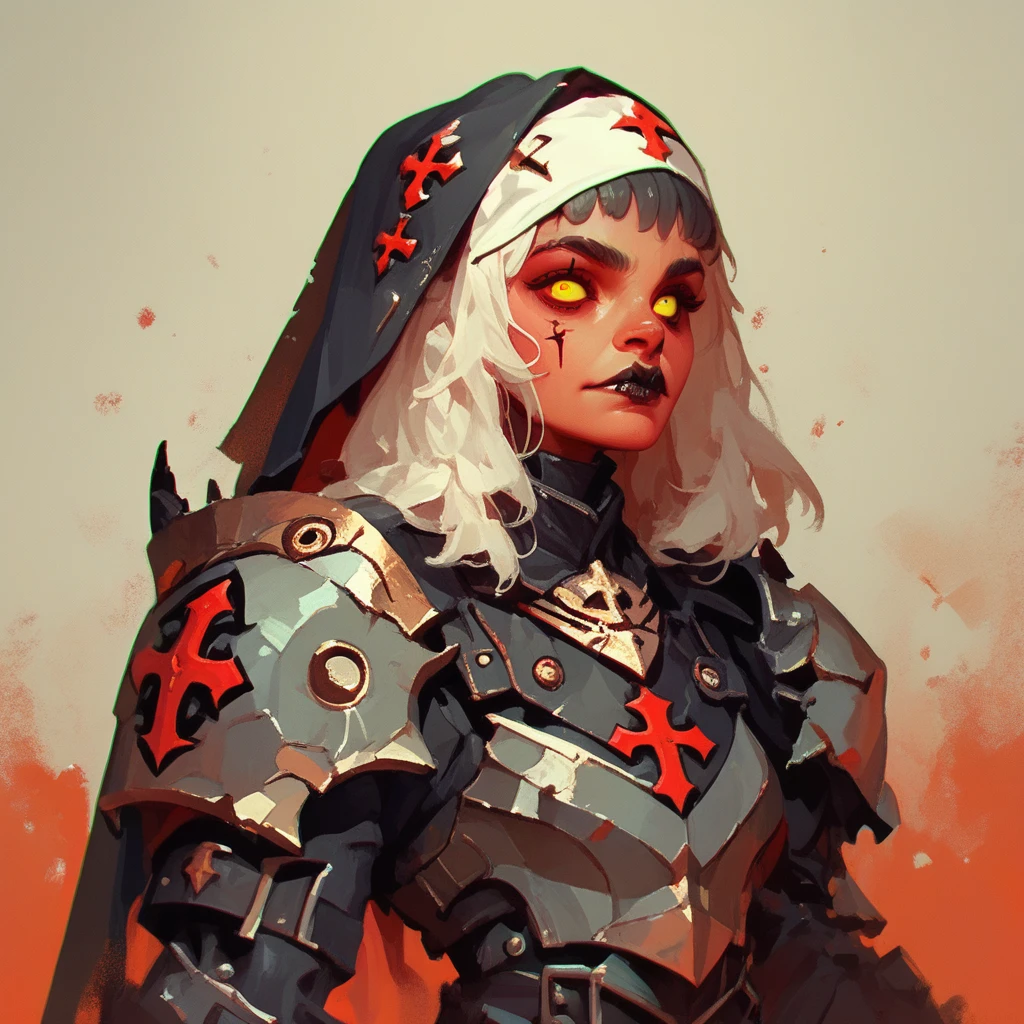 (detailed face and eyes), (darkest dungeon:1.1), ddstyle, (a sexy female knight with red eyes and winter skin looking up at the camera), atmospheric background, the void, smoke, fog, (bokeh:1.3),(god rays:1.3)<lora:DarkestDungeon:1>, pale skin,
