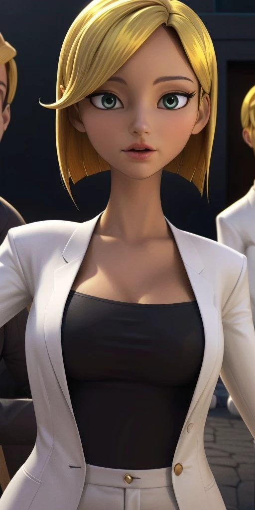 Hyperrealistic, photorealistic, super detailed, dark green eyes, golden blonde hair is cut into a short bob that ends in the center of her neck, body like in real life, large pores, fair skin, slender, beautiful arms, medium breasts, unreal engine, octane render, droped shadow, bokeh, cinematic lighting, <lora:add_detail:0.5>, <lora:Volumetric_lighting:0.6>, person Contard, <lora:ddaea804-61f2-4b30-9bf3-fb09fa431334:0.7>