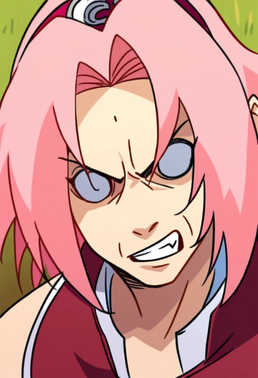 score_9,score_8_up, score_7_up, source_anime, rating_safe, 1girl, solo, haruno_sakura_\(naruto\), ((c1rcl3_3y3s, o_o, o o)), angry, pink_hair  <lora:O_O_-_Blank_Circle_eyes_-_Pony:1.2>