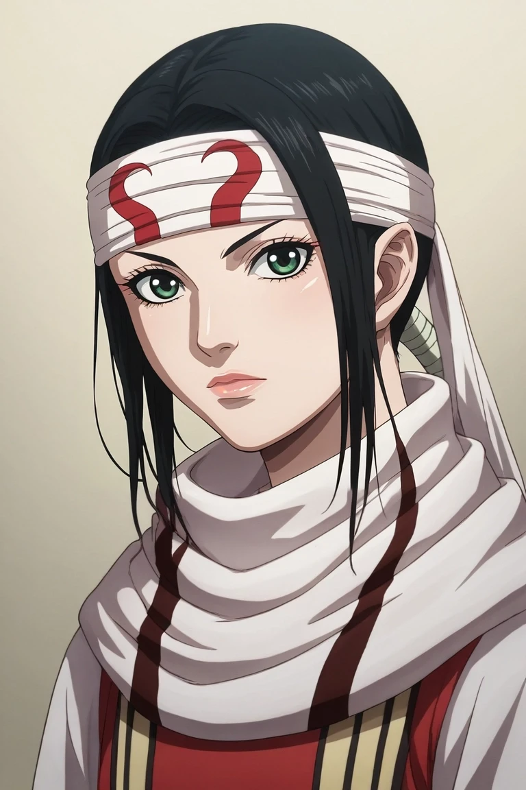 score_9, score_8_up, score_7_up, source_anime, rating_safe, intricate details, (photorealistic:0.6), looking at viewer, , 1girl, solo, <lora:qiang_lei_pony:0.82>, qiang_lei, black hair, green eyes, long hair, , headband, , lips, , funny costume, <lora:sdxl_lightning_8step_lora:1>