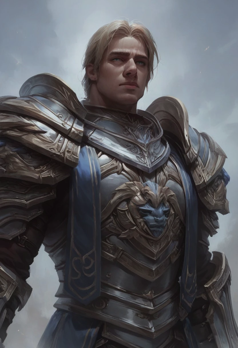 score_9, score_8_up, score_7_up,concept art, realistic,, portrait, beautiful, dramatic lights. Anduinwow. Anduinbfa. Anduinarmored. Anduinwryn. Anduinarmor. 1 boy. male Focus. shoulder armor. armor.