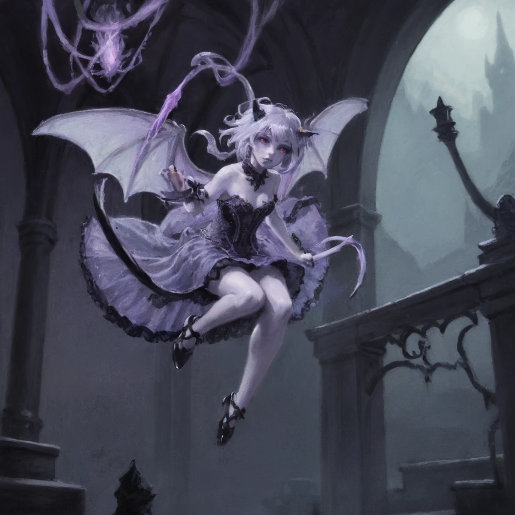 [[S_Artistic S_Unholy Arcpastel of a <'succubus girl'*0.4 + 'basalt statue'*0.2 + 'demonic demon'*0.4> with her (wings:2) spread wide ( <'flying'*0.5 + 'jumping'*0.5> :3) high in a royal palace, wearing a <'black'*0.25 + 'translucent'*0.25 + 'transparent'*0.25 + 'layered'*0.25> <'funeral dress'*0.3 + 'ballroom skirt'*0.15 + 'kpop tutu'*0.15 + 'dancer costume'*0.2 + 'shaman cosplay'*0.2> with lots of <'translucent'*0.5 + 'transparent'*0.5> ( <'ribbons'*0.5 + 'streamers'*0.5> :2.5), silver hair [ :with amethyst <'iris tapetum'*0.34 + 'Sclera'*0.33 + 'eyes cornea'*0.33 + 'flower bloodshot'*-0.34> :0.3] , high heels slippers, bat wings, hellfire, corruption.
Within an opalescent rococo (palace:3)|S_Unholy]:S_Artistic S_Unholy Arcpastel:0.5]
<lora:PasteldrawnXL0.8:0.5>