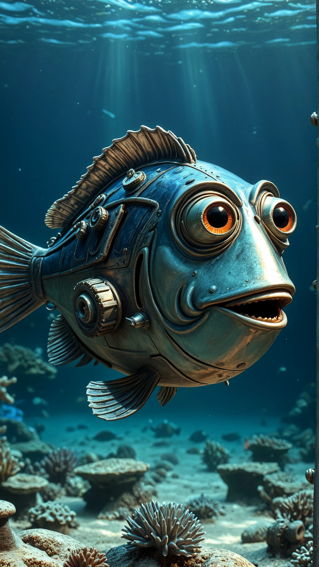 <lora:Metal5cltpr3StyleSDXL:1.3>Metal5cltpr3Style Dory (from "Finding Nemo")