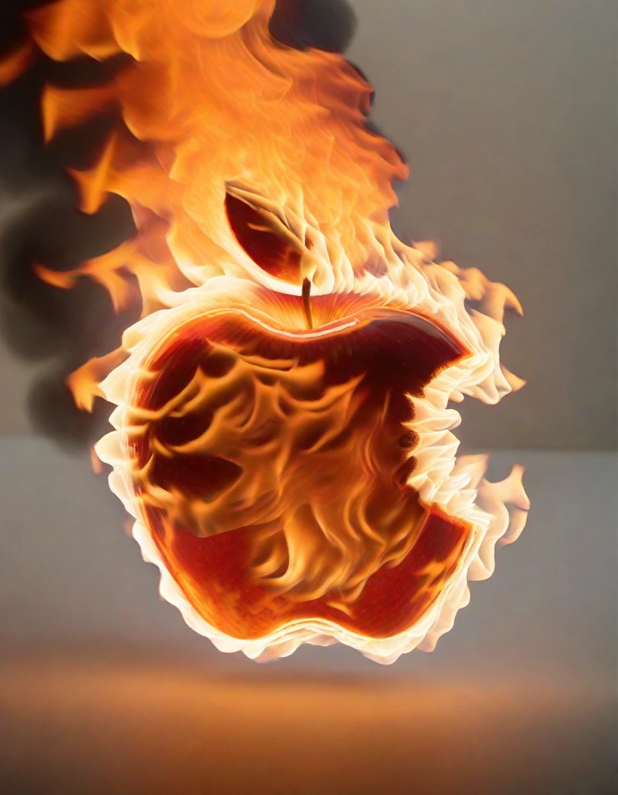 apple on fire