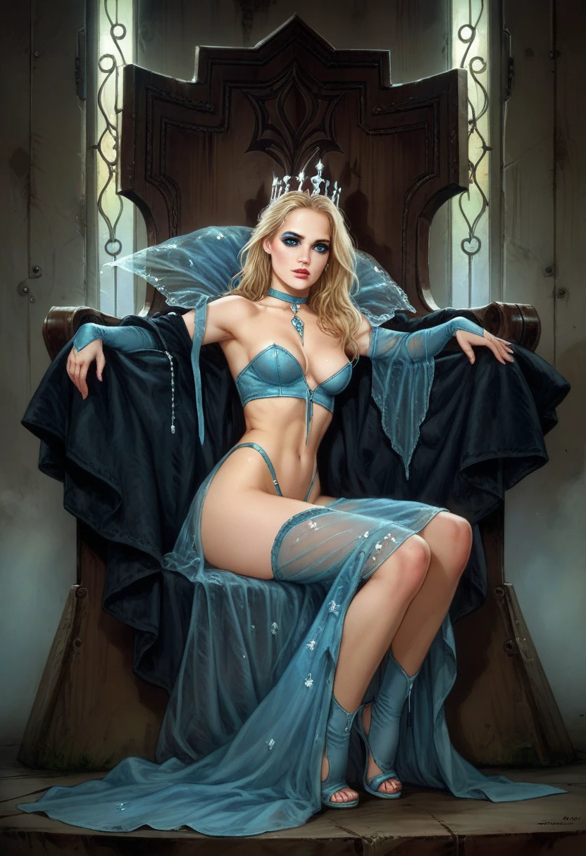 Fantasy Temple, Castle, Throne, Altar (Luis Royo Style) [Pony/Illustrios] Pony