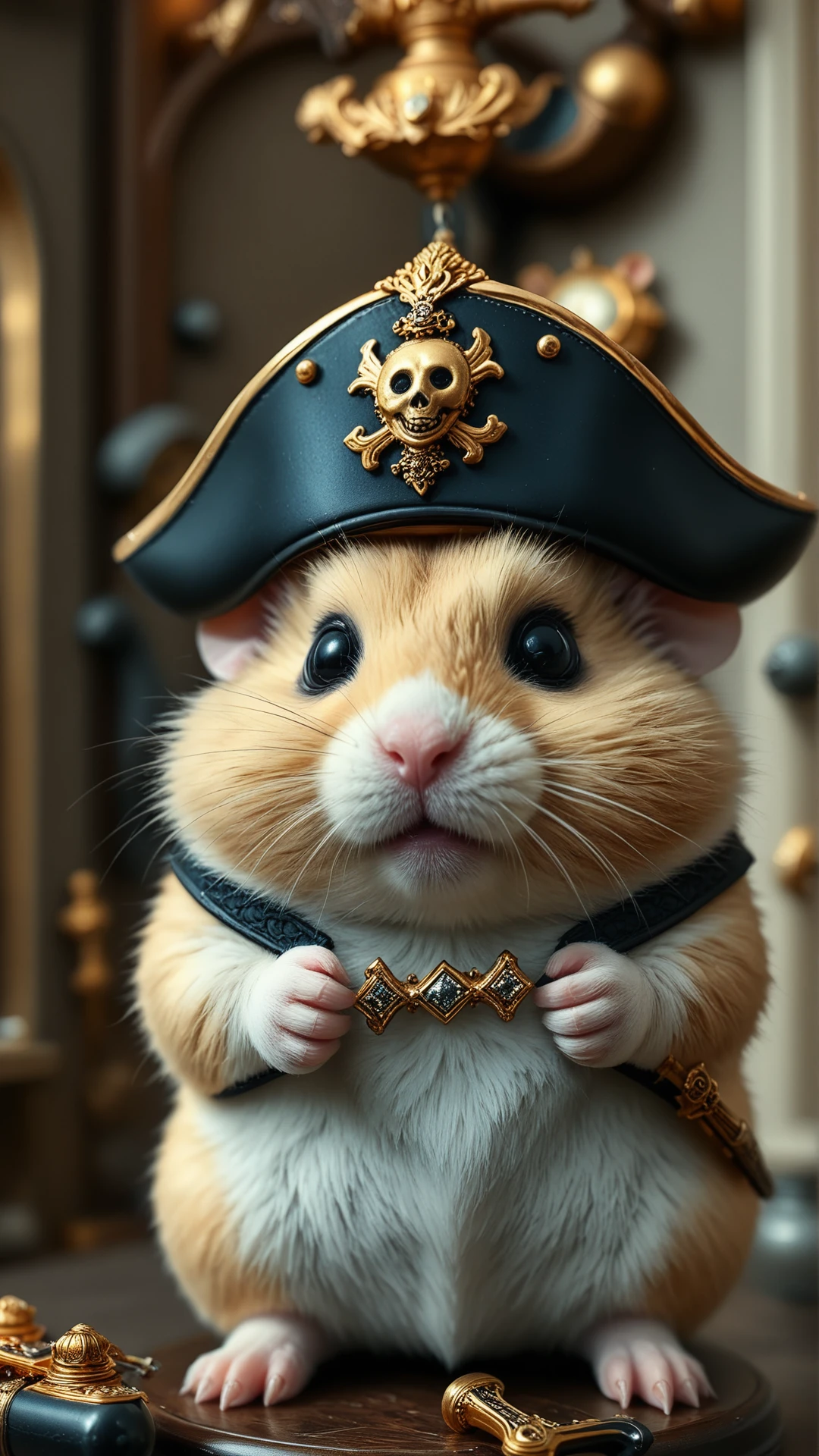 <lora:P1r4t3LuxStyleSDXL:1.6>P1r4t3LuxStyle hamster