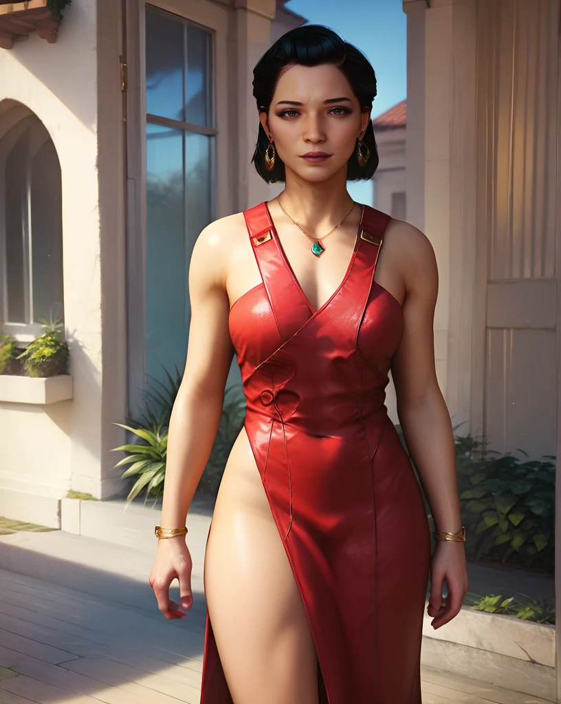 score_9, score_8_up, score_7_up, score_6_up, 1girl, wearing a  red elegant dress <lora:Andreja Starfield-000030:1>