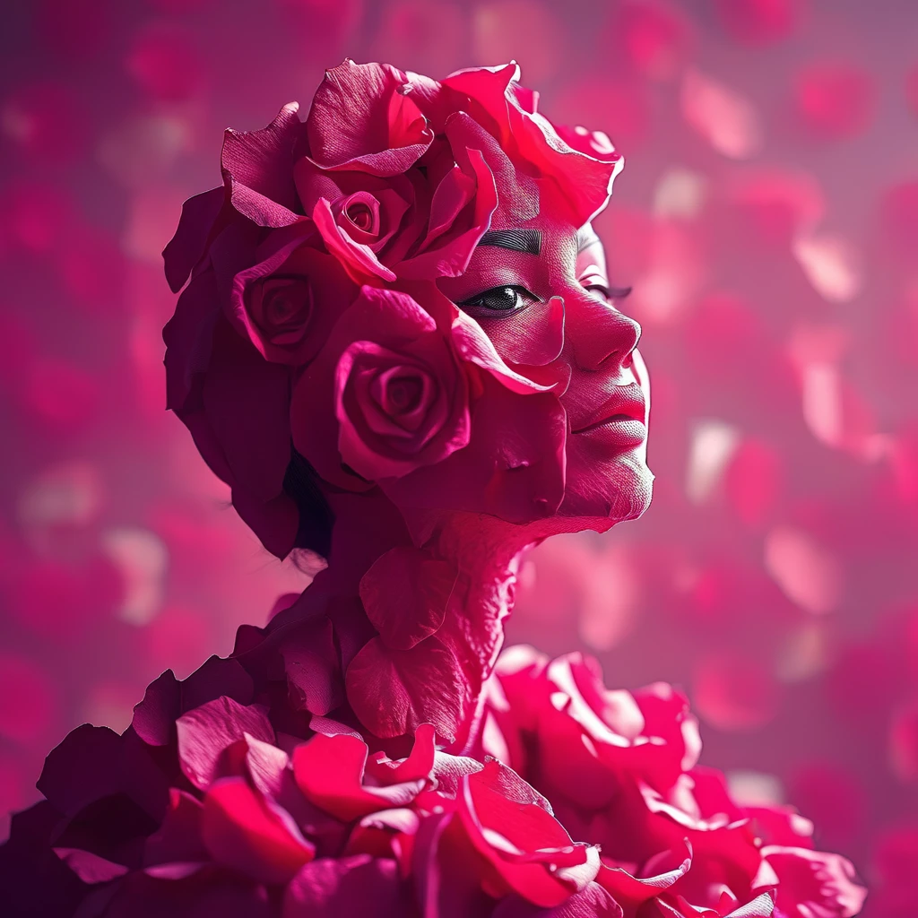 rosifex girl made of rose<lora:rosifex :1>