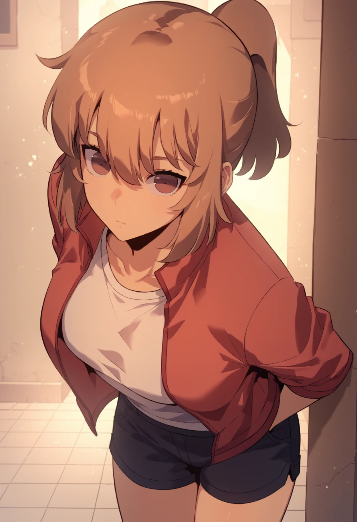 score_9, score_8_up, score_7_up, source_anime,
BREAK
1girl, solo, webtoonstyle,
 <lora:shiHaeV1:1>, haedef, brown hair, brown eyes,ponytail, 
red jacket, white shirt, black shorts, 
looking at viewer,