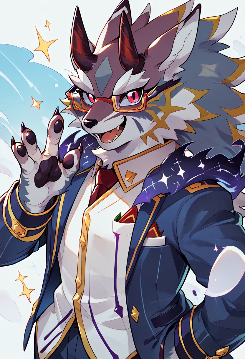 score_9, score_8_up, score_7_up, high quality, hires, solo, bael, housamo, tokyo afterschool summoners, furry, colored sclera, glasses, happy, looking at viewer, <lora:Bael_TAS_Housamo:1>, <lora:add-detail-xl:2>