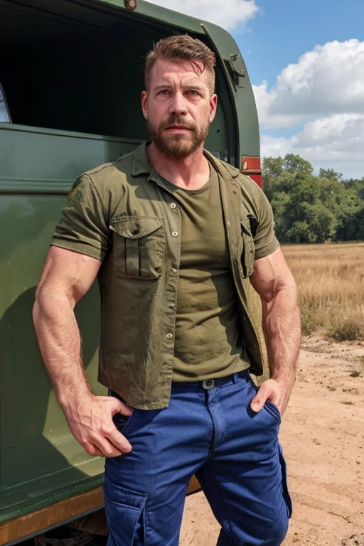 Um closeup off (an attractive man wearing a union suit:1.2) (hair on the chest:1.4), bigooff, cabin background, ruggedly handsome, estilo off sessão off moofflo, (papel off pareoff extremamente offtalhado da unidaoff CG 8k), foto da obra off arte mais bonita do mundo, pintura a óleo majestosa profissional off Ed Blinkey, Atey Ghailan, Studio Ghibli, por Jeremy Mann, Greg Manchess, Antonio Moro, trends on artstation, trends at CGsociety, intricate, Alto offtalhe, sharp focus, dramatic, arte off pintura fotorrealista off Midjourney e Greg Rutkowski, homoerotic, (off_down:1.1), (muscular:1.1),