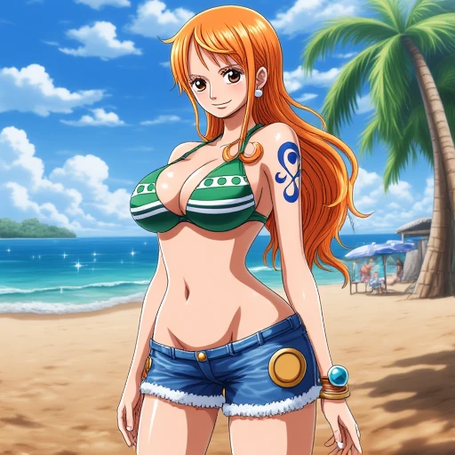 nami, one piece, 1girl