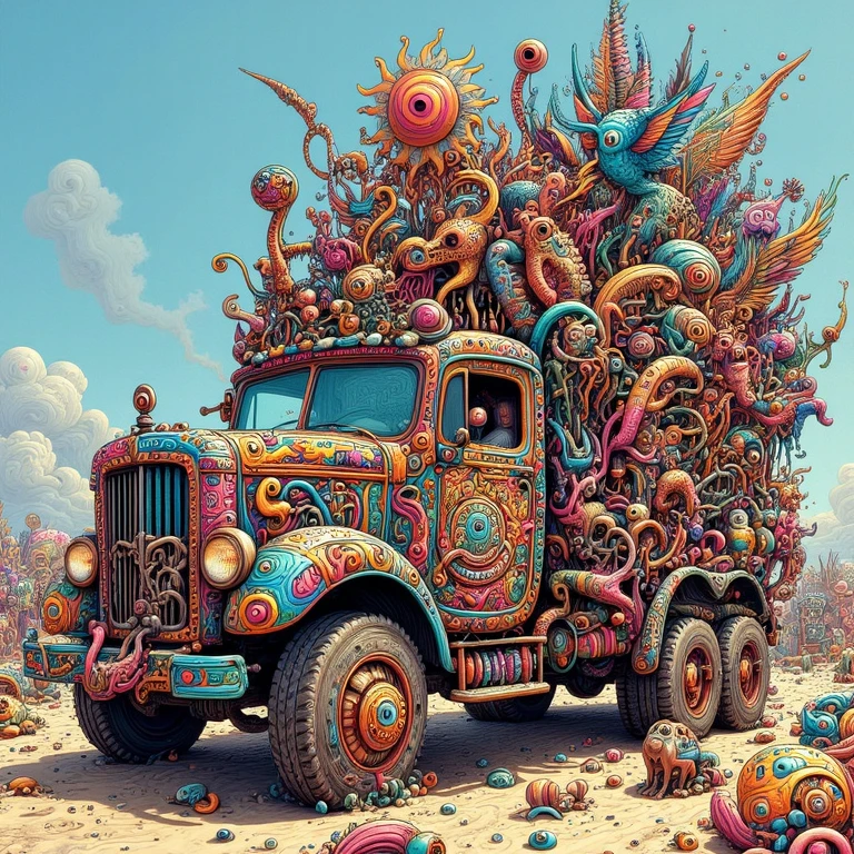 crazy art car