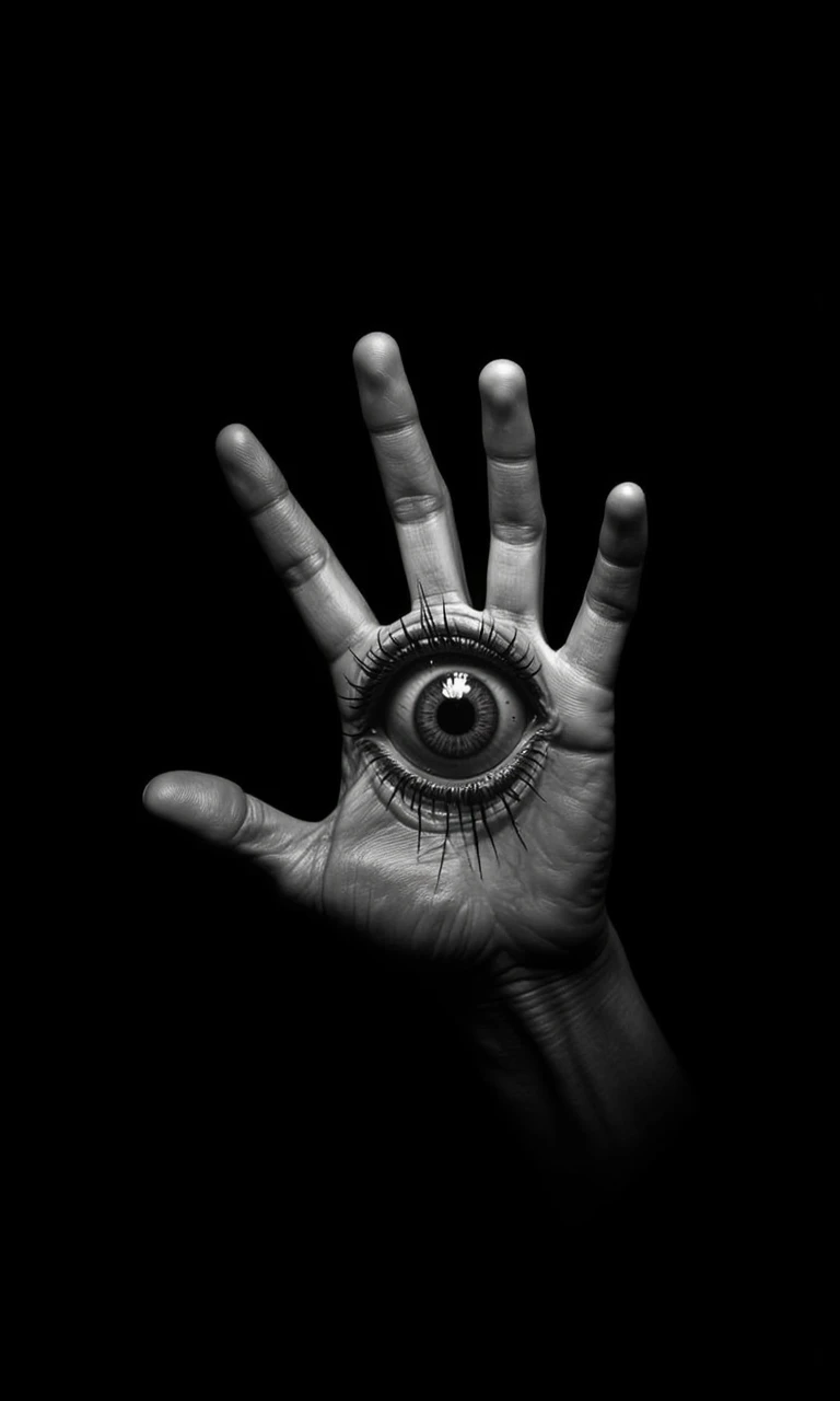 (masterpiece, best quality, very fine CG, intricate details: 1.2),
monochrome, 1other, greyscale, looking at viewer, horror (theme), black background, fingernails, pov hands, soloc,no humans, grey background, simple background, still life, realistic