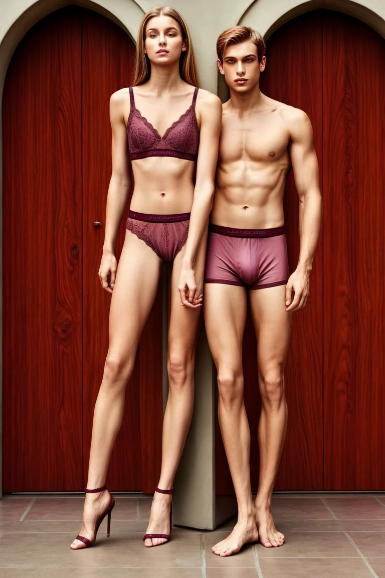 Cute Couples in their Underwear SD1.5