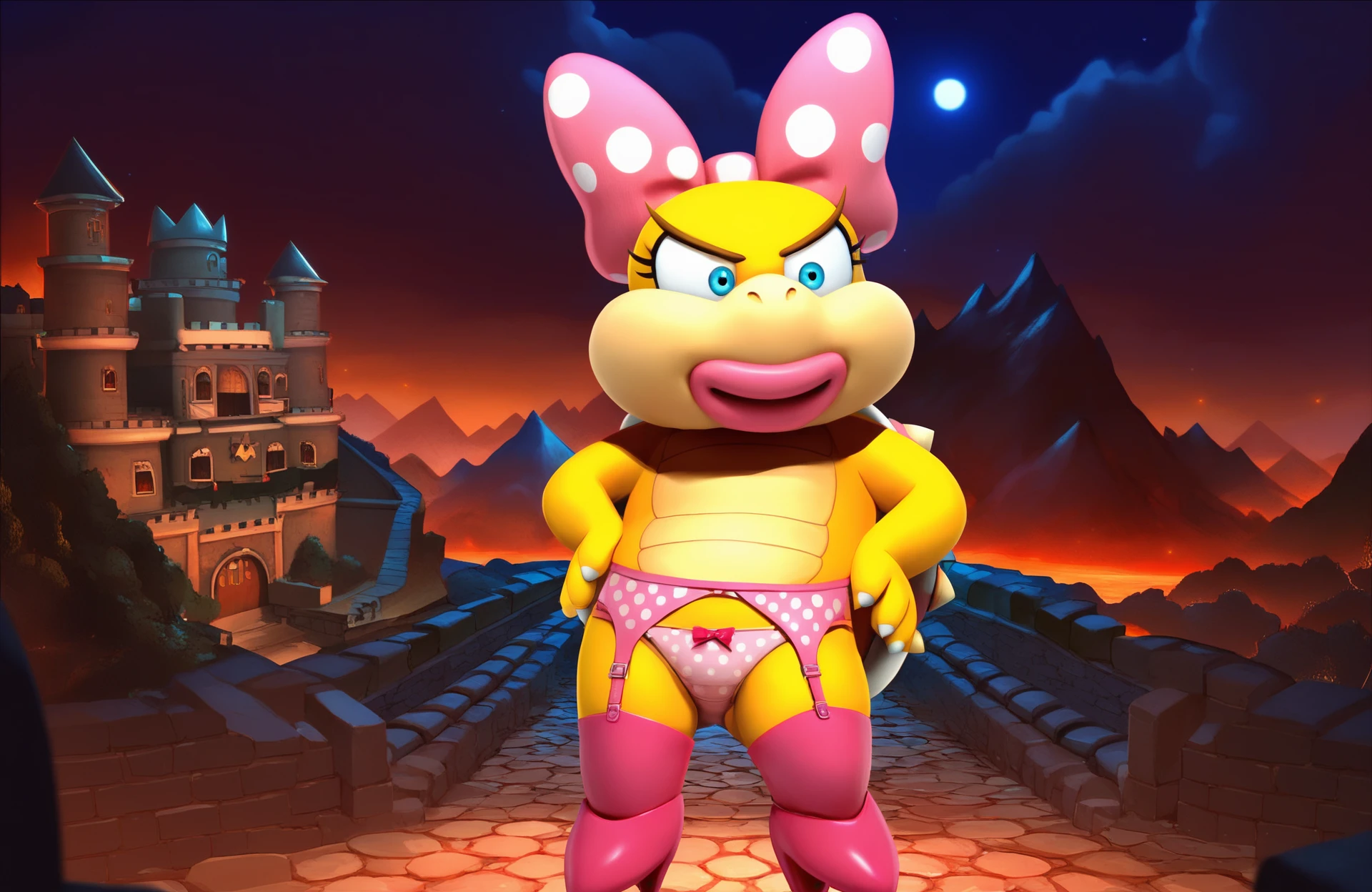 Wendy O. Koopa In-game Model (Super Mario) | Pony Diffusion