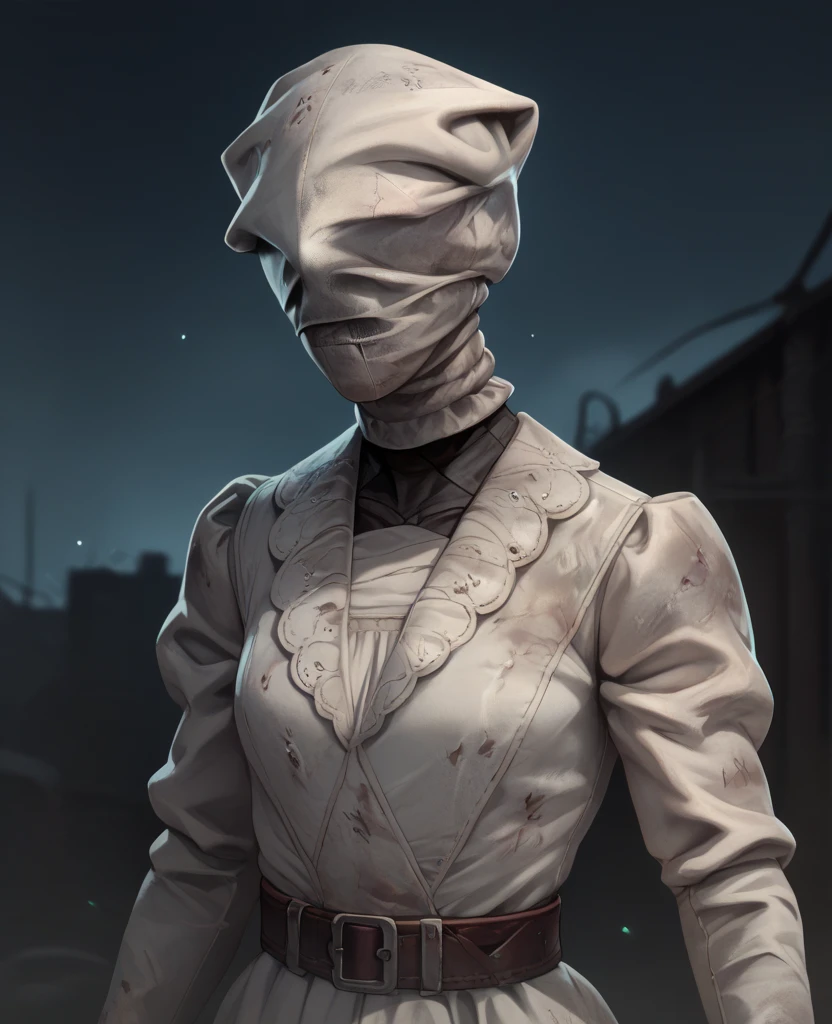 score_9,score_8_up,score_7_up,score_6_up,
sallyxl,head covered,
white dress,long sleeves,belt,dirty clothes,belt,
abandoned, night, floating,upper body,
<lora:TheNurseSallyXL-dbd12l:0.8>,